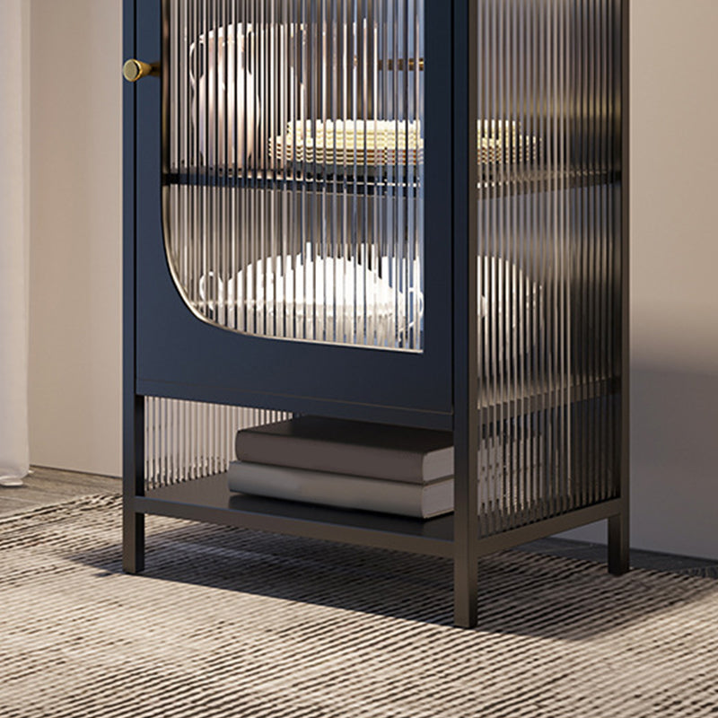 Tavolo laboard in metallo a buffet in stile glam senza luce