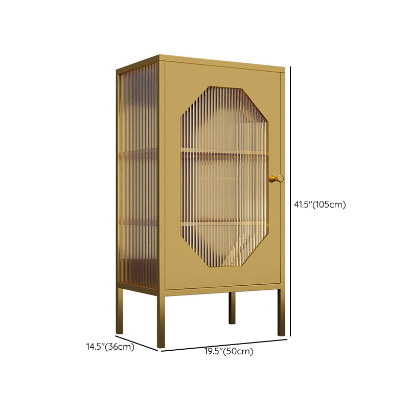 Tavolo laboard in metallo a buffet in stile glam senza luce