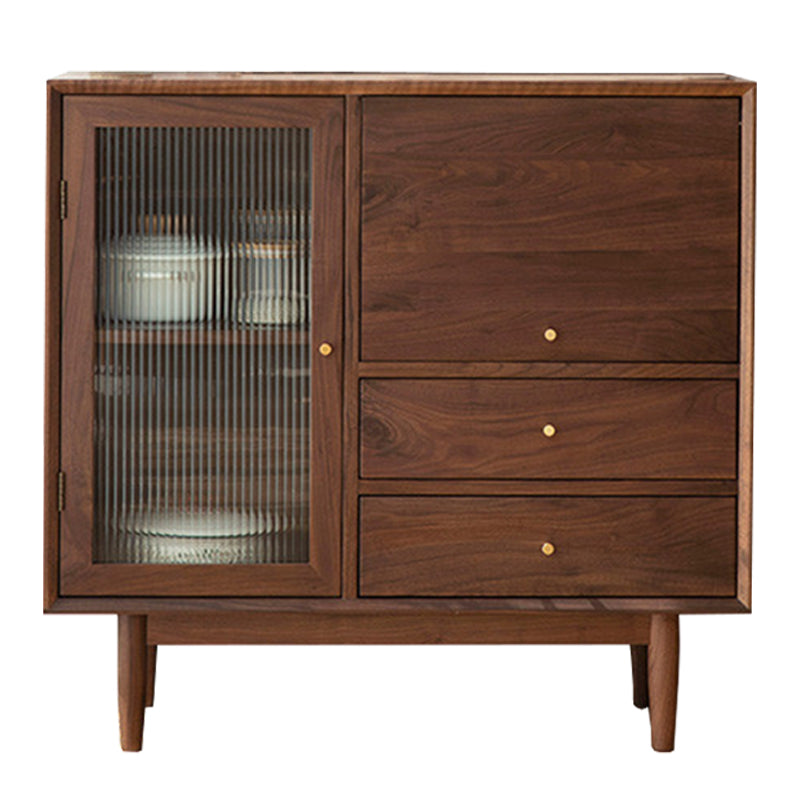 Moderni mobili a buffet mobili pino a buffet a buffet regolabile in legno in legno massiccio