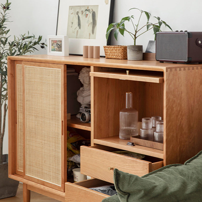 Moderni mobili a buffet mobili pino a buffet a buffet regolabile in legno in legno massiccio