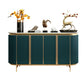 Sideboard di marmo in finta fusione a buffet in stile contemporaneo con armadi