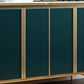 Sideboard di marmo in finta fusione a buffet in stile contemporaneo con armadi