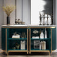Sideboard di marmo in finta fusione a buffet in stile contemporaneo con armadi