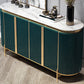 Sideboard di marmo in finta fusione a buffet in stile contemporaneo con armadi