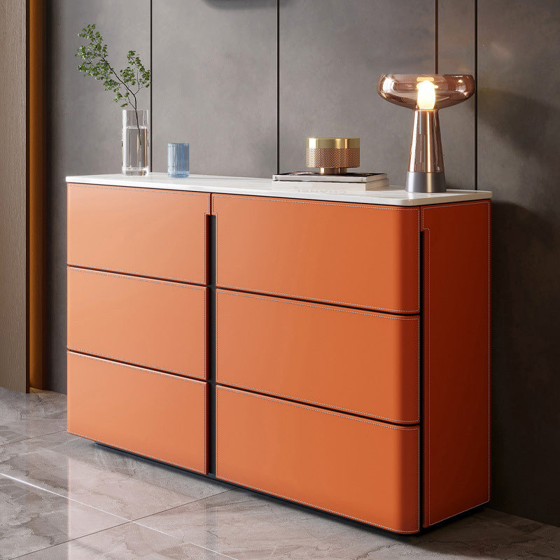 Sideboard in pietra a buffet da pranzo in stile contemporaneo con cassetti