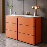 Sideboard in pietra a buffet da pranzo in stile contemporaneo con cassetti