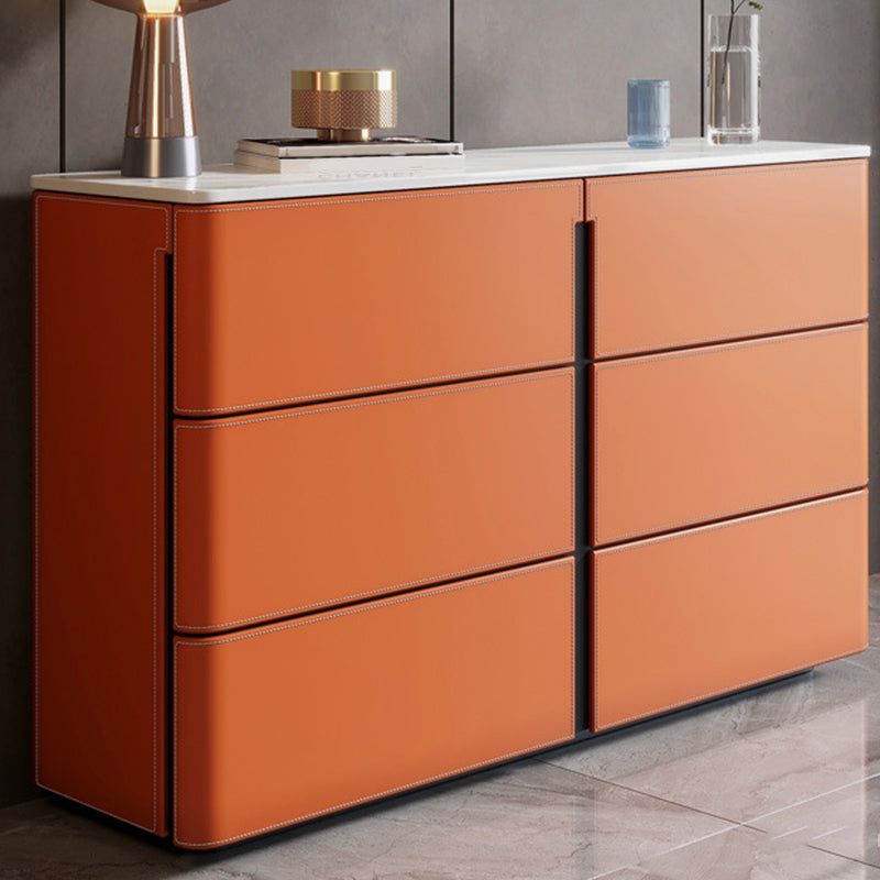 Sideboard in pietra a buffet da pranzo in stile contemporaneo con cassetti