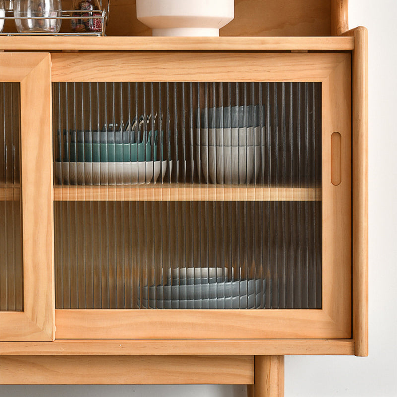 Cajones de buffet y puertas modernas de madera de cherry