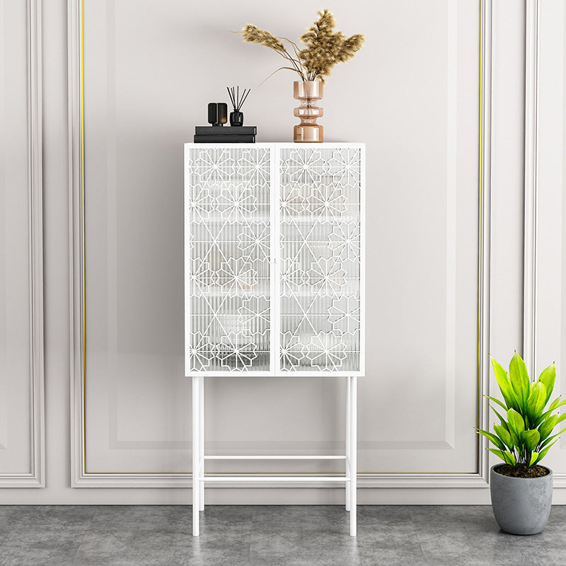 Portes de verre buffet en métal glamour 2 portes buffet du buffet du buffet