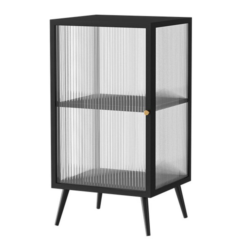 Glam Metal Sideboard a buffet Porte in vetro armadi a buffet