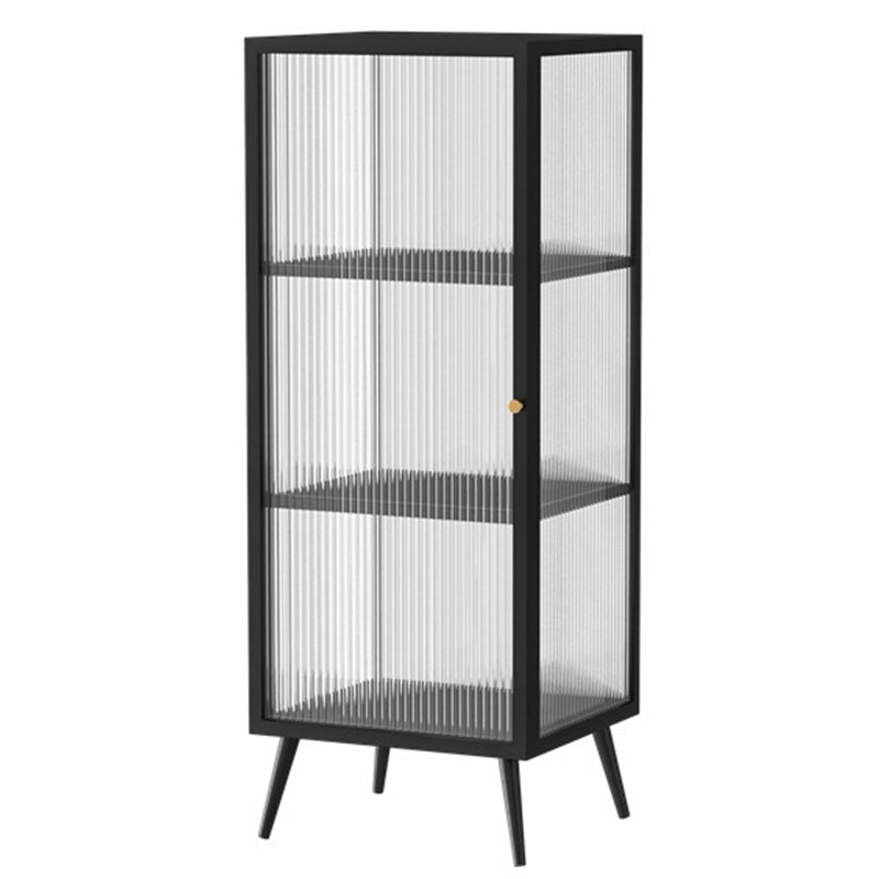 Glam Metal Sideboard a buffet Porte in vetro armadi a buffet