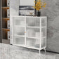 Glam Metal Sideboard a buffet Porte in vetro armadi a buffet