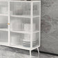 Glam Metal Sideboard a buffet Porte in vetro armadi a buffet