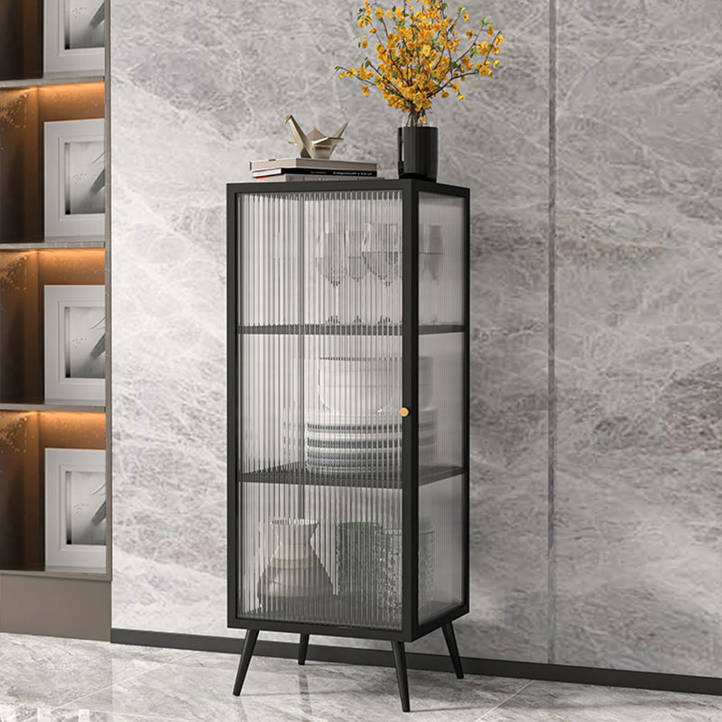 Glam Metal Sideboard a buffet Porte in vetro armadi a buffet