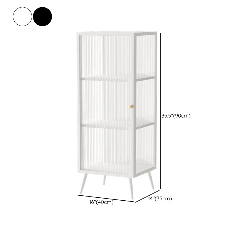 Glam Metal Sideboard a buffet Porte in vetro armadi a buffet