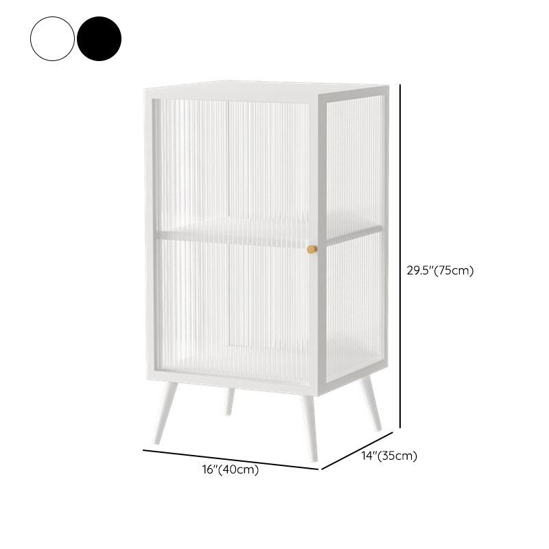 Glam Metal Sideboard a buffet Porte in vetro armadi a buffet