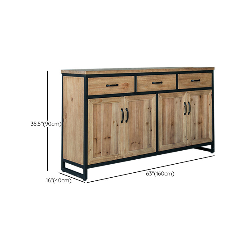 Sideboard a buffet per pranzo contemporaneo con armadi e cassetti