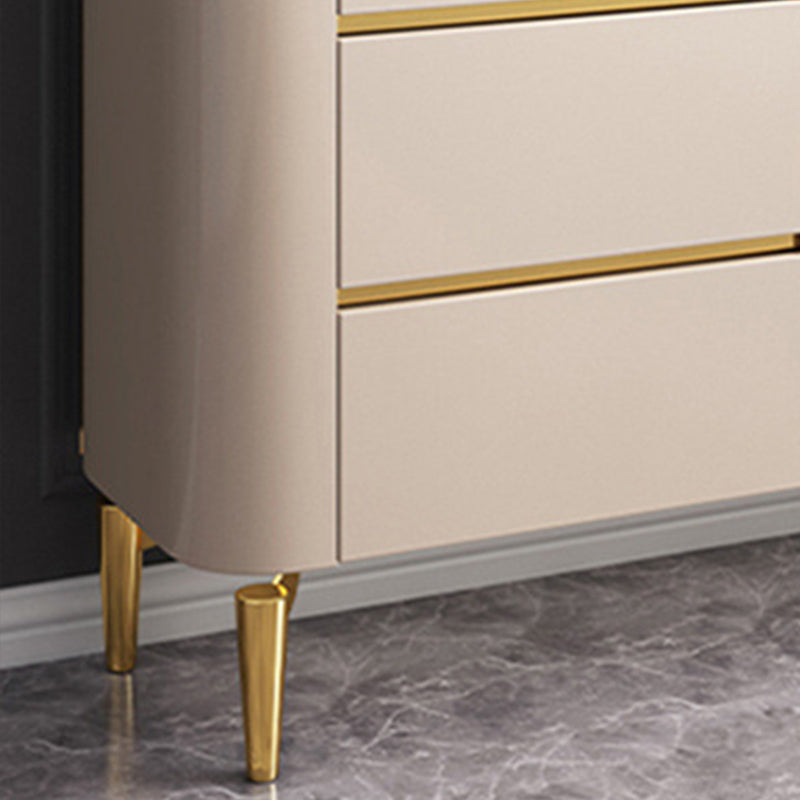 Glam Sideboard Buffet 3 Drawers and 2 Doors Adjustable Shelving Buffet Sideboard Clearhalo 'buffet_sideboard' 'Buffets & Sideboards' 'furn' 'furn_buffet_sideboard' 'Furniture' 'Kitchen & Dining Furniture' 6347978