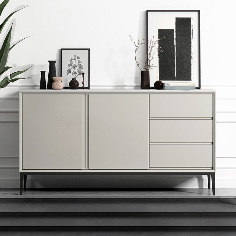 Glam Sideboard buffet 3 cassetti e 2 mobili porte a buffet sideboard