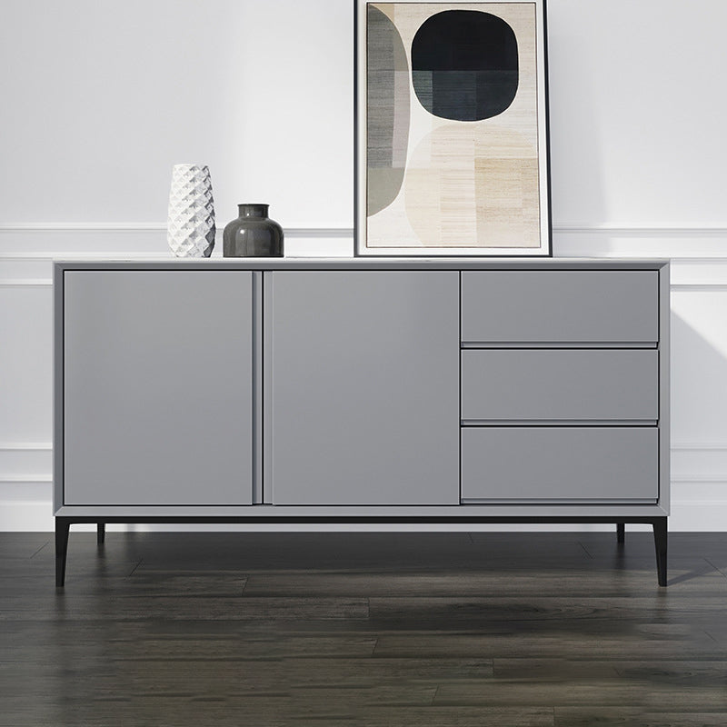Glam Sideboard buffet 3 cassetti e 2 mobili porte a buffet sideboard