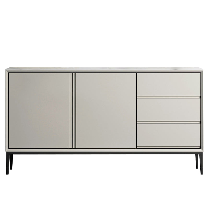 Glam Sideboard buffet 3 cassetti e 2 mobili porte a buffet sideboard