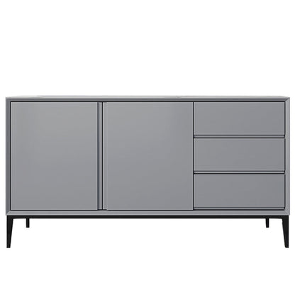Glam Sideboard buffet 3 cassetti e 2 mobili porte a buffet sideboard