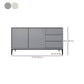 Glam Sideboard buffet 3 cassetti e 2 mobili porte a buffet sideboard