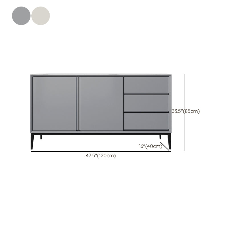 Glam Sideboard buffet 3 cassetti e 2 mobili porte a buffet sideboard