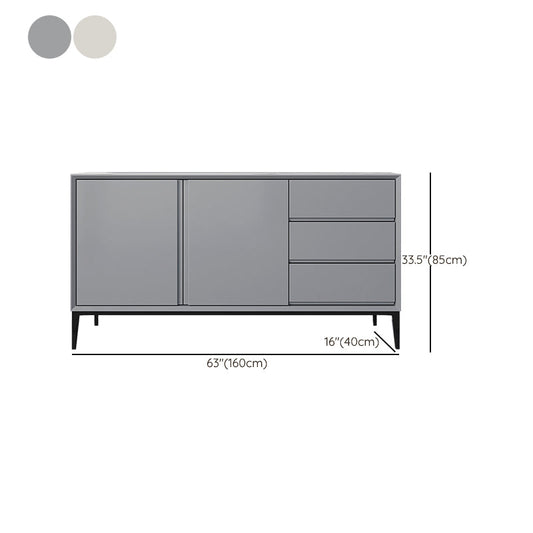 Glam Sideboard buffet 3 cassetti e 2 mobili porte a buffet sideboard