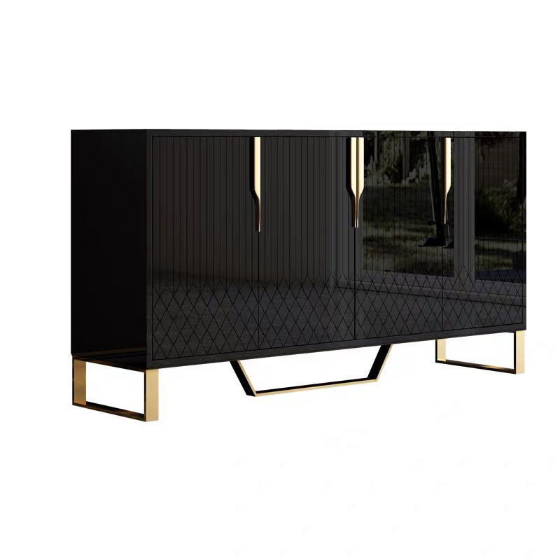 Glam buffet sideboard mobili a specchio a 4 porte a buffet da pranzo