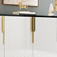 Glam buffet sideboard mobili a specchio a 4 porte a buffet da pranzo