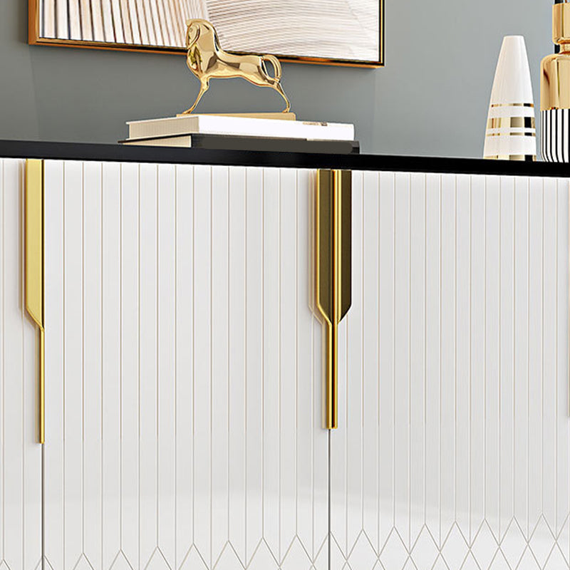 Glam buffet sideboard mobili a specchio a 4 porte a buffet da pranzo