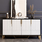 Glam buffet sideboard mobili a specchio a 4 porte a buffet da pranzo
