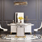 Glam buffet sideboard mobili a specchio a 4 porte a buffet da pranzo