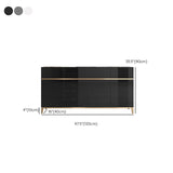 Tavolo da sala da pranzo a buffet in stile moderno con armadi e cassetti