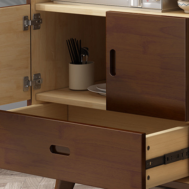 Moderno server di gomma 1 cassetto e 3 porte sideboard a buffet, 14 "w x 39" h