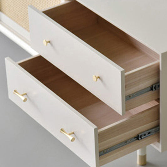 Tavolo da sella a legno a buffet da pranzo moderno con armadi e cassetti