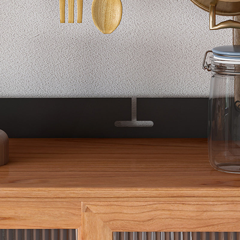 Tavolo da sideboard moderno a buffet in legno massiccio con armadi e cassetti