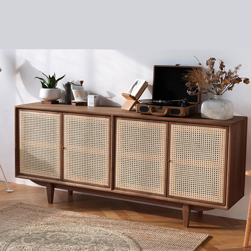 Tavolo da sideboard contemporaneo in legno massiccio a 4 porte a buffet