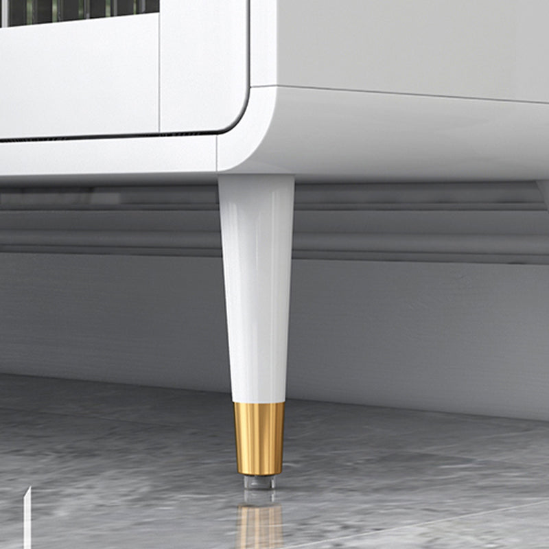 Server a porte di vetro moderno 3 cassetti e 3 mobili porte a buffet