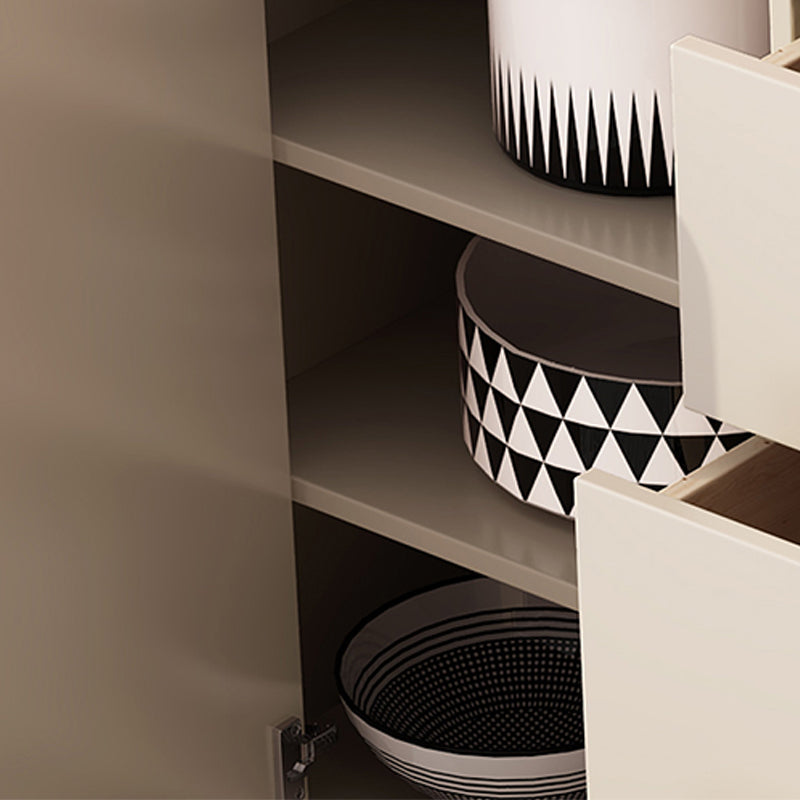 Rectangle Sintered Stone Sideboard Cabinet Luxury Home Side Board with Drawers and Doors Clearhalo 'buffet_sideboard' 'Buffets & Sideboards' 'furn' 'furn_buffet_sideboard' 'Furniture' 'Kitchen & Dining Furniture' 6348348