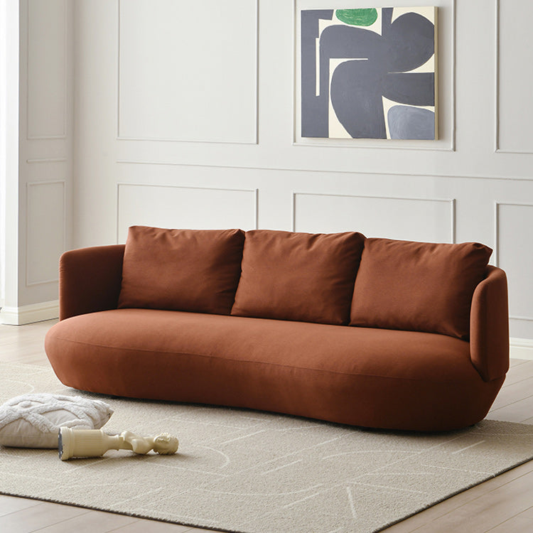 Contemporain 29.5 "H Couleur de couleur solide Linn Tuxedo bras SOFA pour le salon