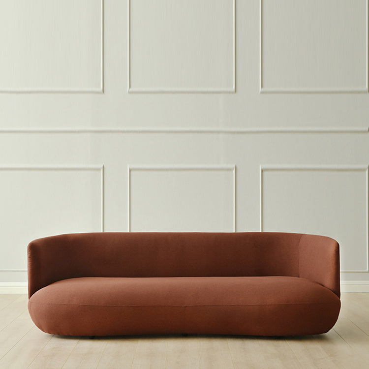 Contemporain 29.5 "H Couleur de couleur solide Linn Tuxedo bras SOFA pour le salon