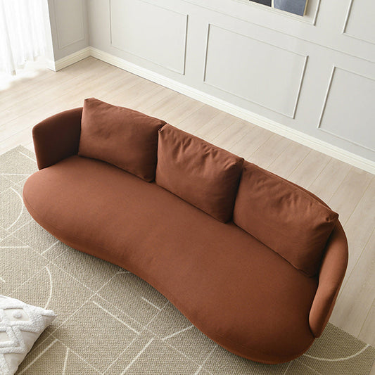 Zeitgenössischer 29,5 "H Solid Color Leinentuxedo Armsofa für Wohnzimmer