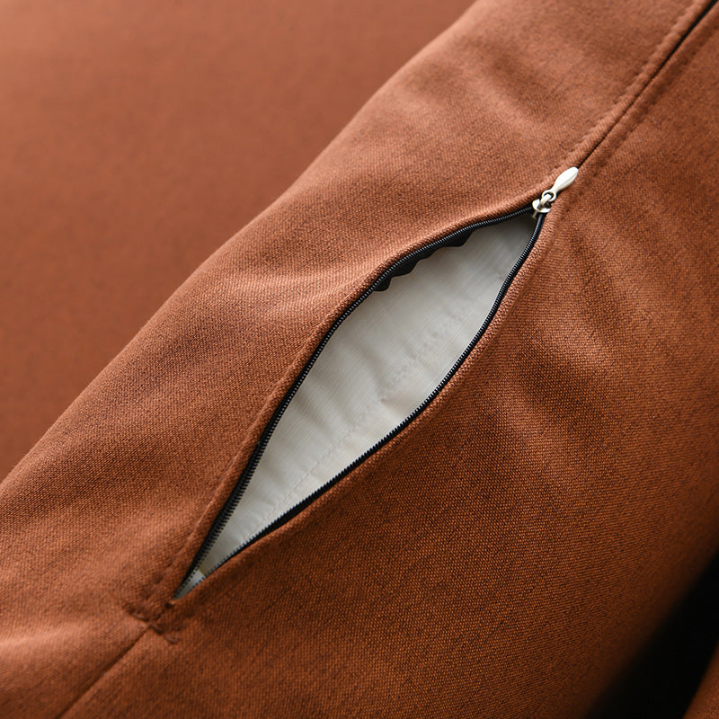 Contemporain 29.5 "H Couleur de couleur solide Linn Tuxedo bras SOFA pour le salon