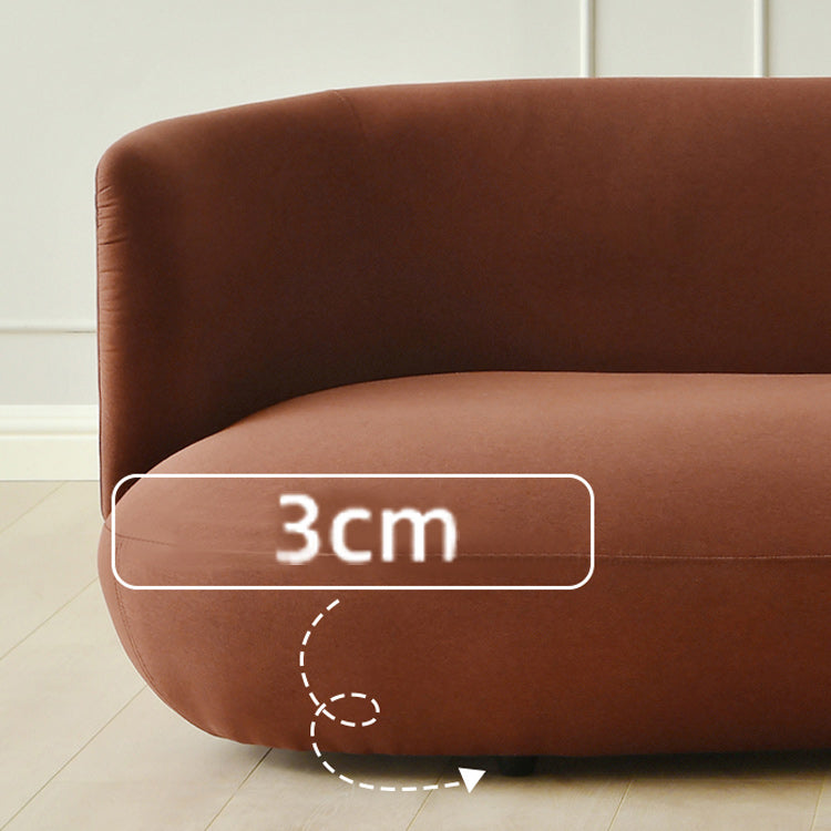 Contemporain 29.5 "H Couleur de couleur solide Linn Tuxedo bras SOFA pour le salon