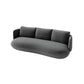 Contemporain 29.5 "H Couleur de couleur solide Linn Tuxedo bras SOFA pour le salon