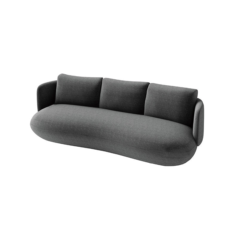Contemporain 29.5 "H Couleur de couleur solide Linn Tuxedo bras SOFA pour le salon