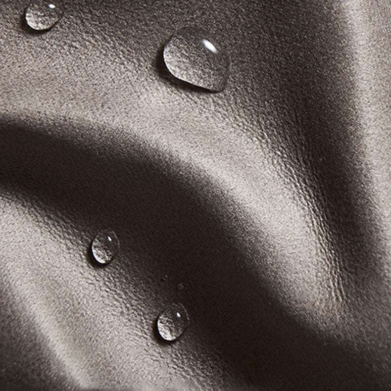 Sofá de sofá de cuero sintético contemporáneo sofá en blanco y naranja