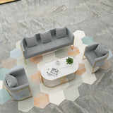 Contemporary 27.55" H Metal Frame Solid Color Velvet Tuxedo Arm Sofa Clearhalo 'furn' 'furn_sofas' 'Furniture' 'Living Room Furniture' 'Sofa' 'sofas' 6348455